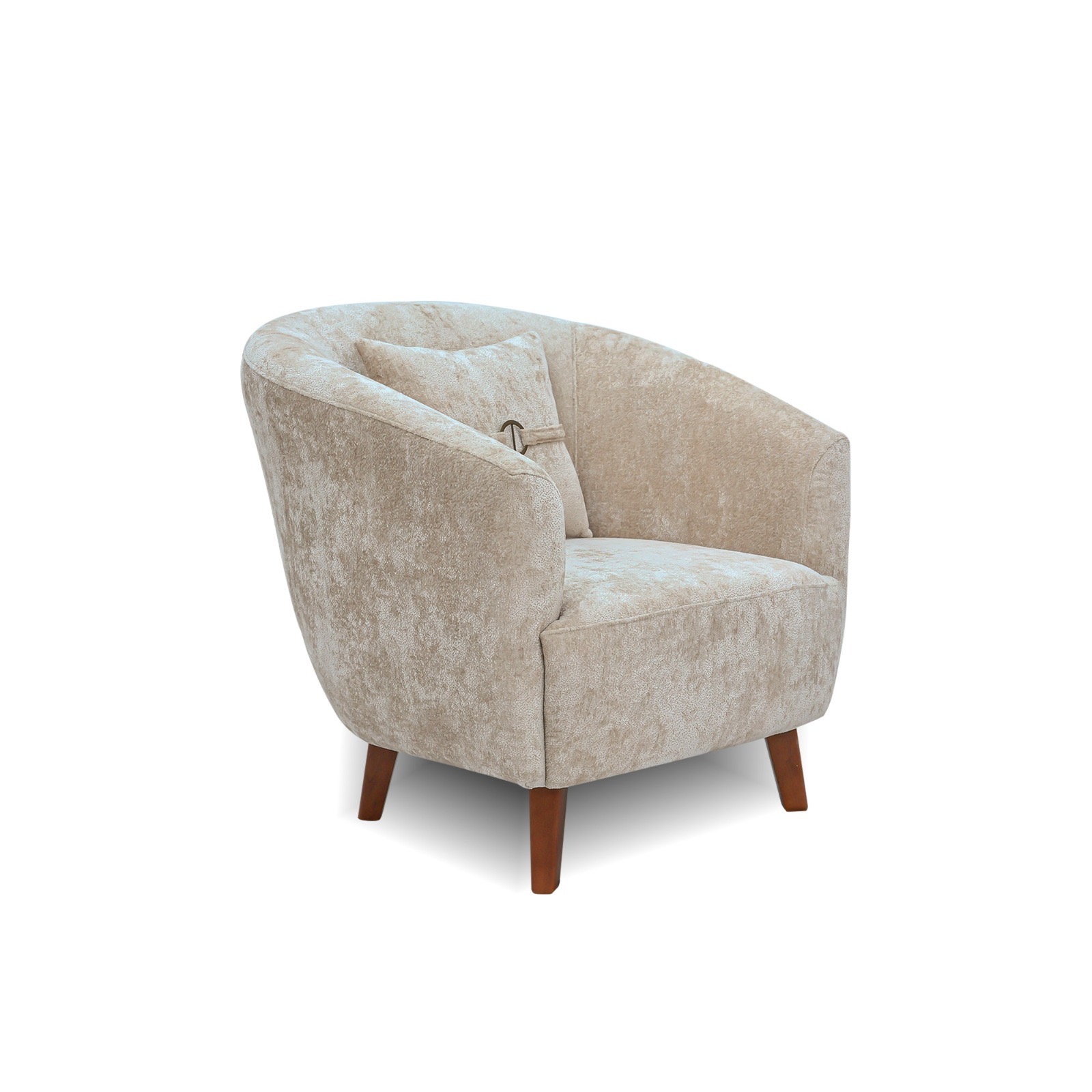 Cream Velvet Tub Chair
