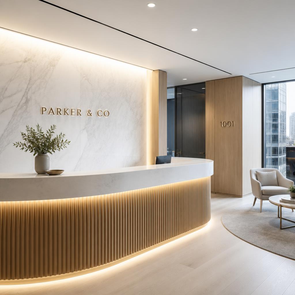 Perfectly aligned boardroom veneer
