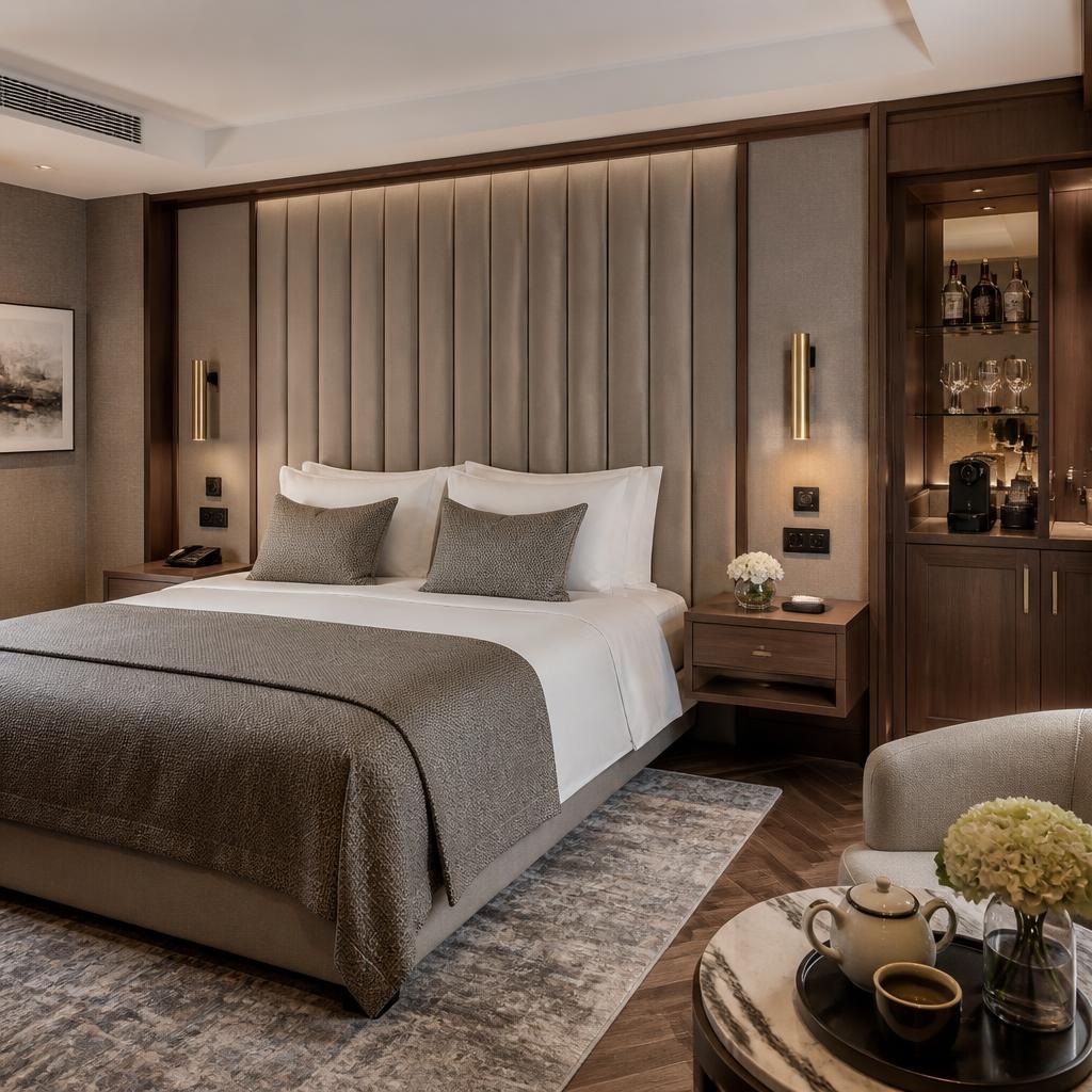 Hotel bedroom set - repeatable module pricing