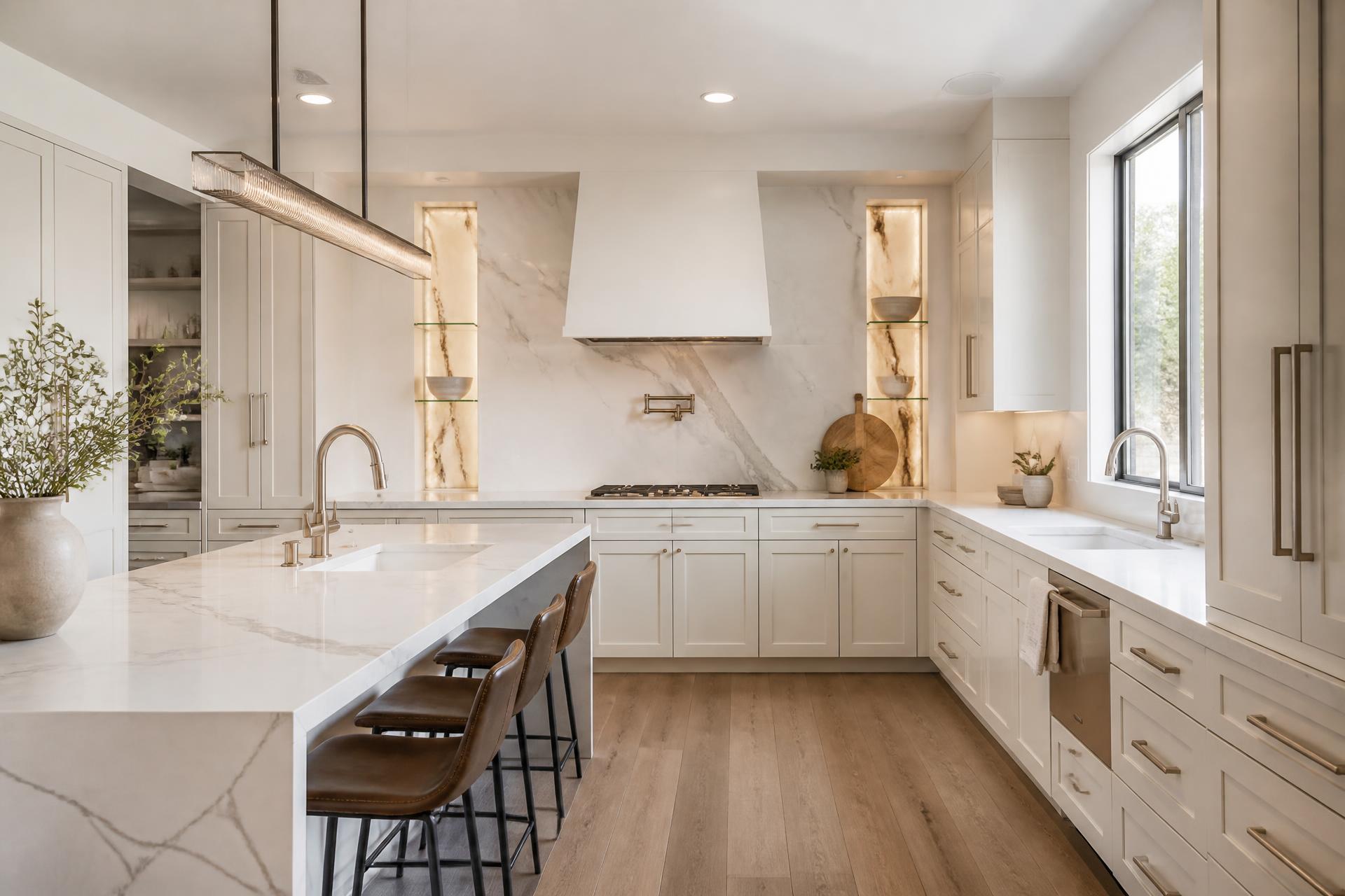 White Luxury U-Shaped