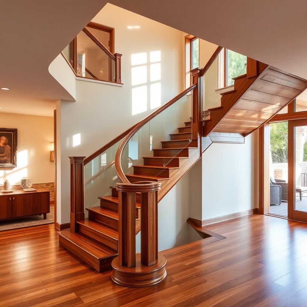 Solid Wood Staircase