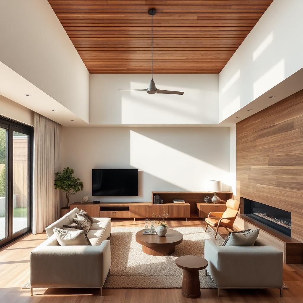 Slatted Wood Ceiling