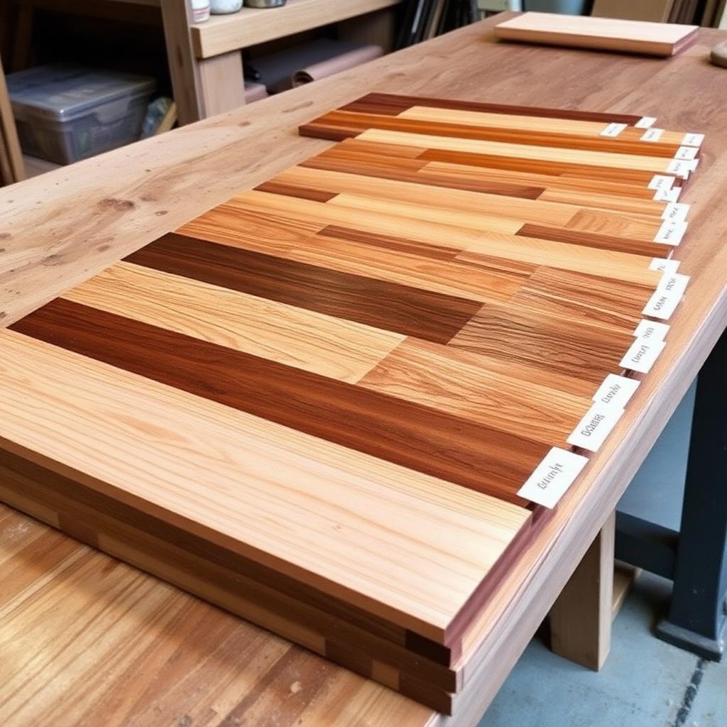 Wood Stain Samples